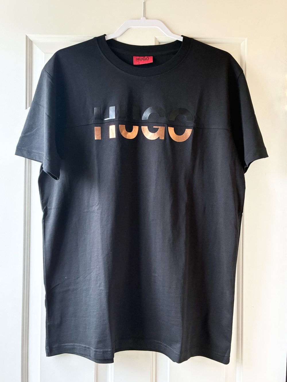 Hugo Boss Men’s Short Sleeve Tee Cotton Black Size L NWOT